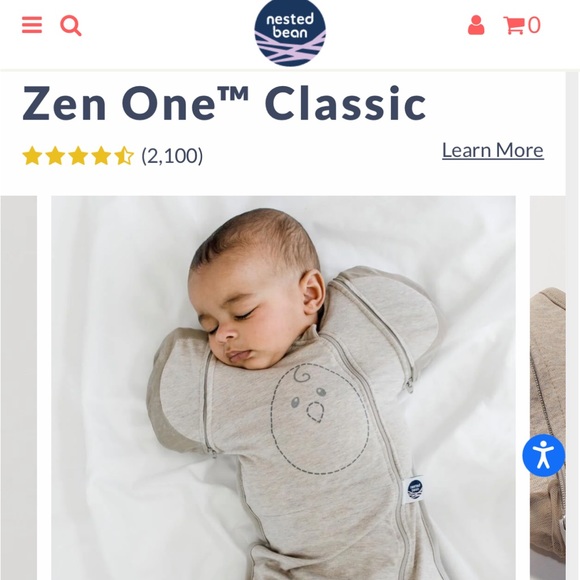 SOLD - 2 Nested Bean, Zen One swaddles. - Picture 7 of 7